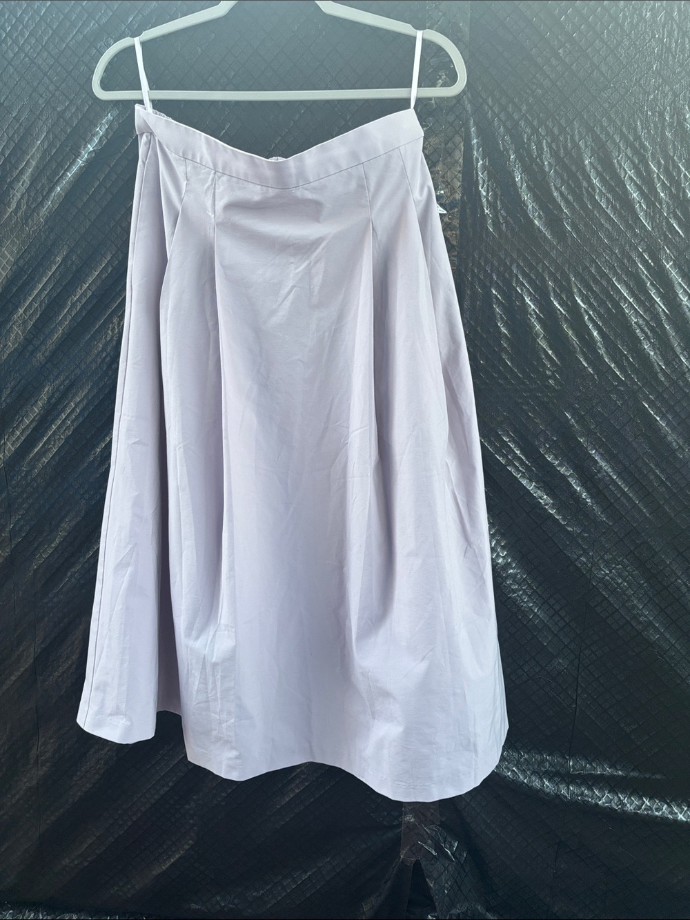 Uniqlo A-Line Midi Skirt in Pale Lavender